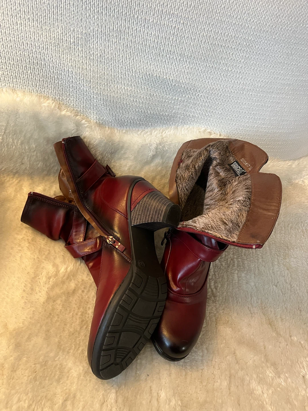 Vangelo Donna Burgundy Ankle Boots - photo 3