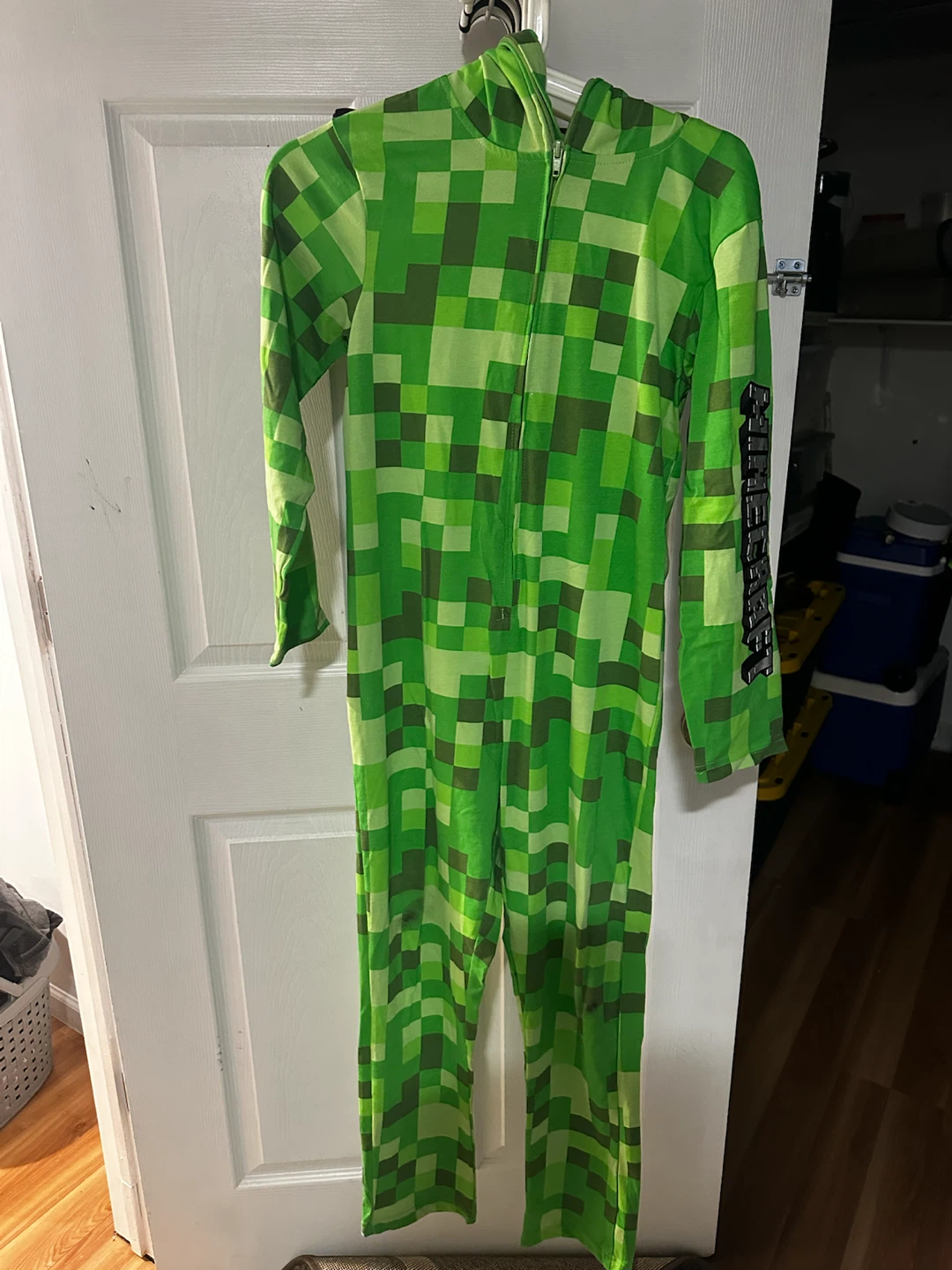 Minecraft Creeper Costume Hoodie - photo 2