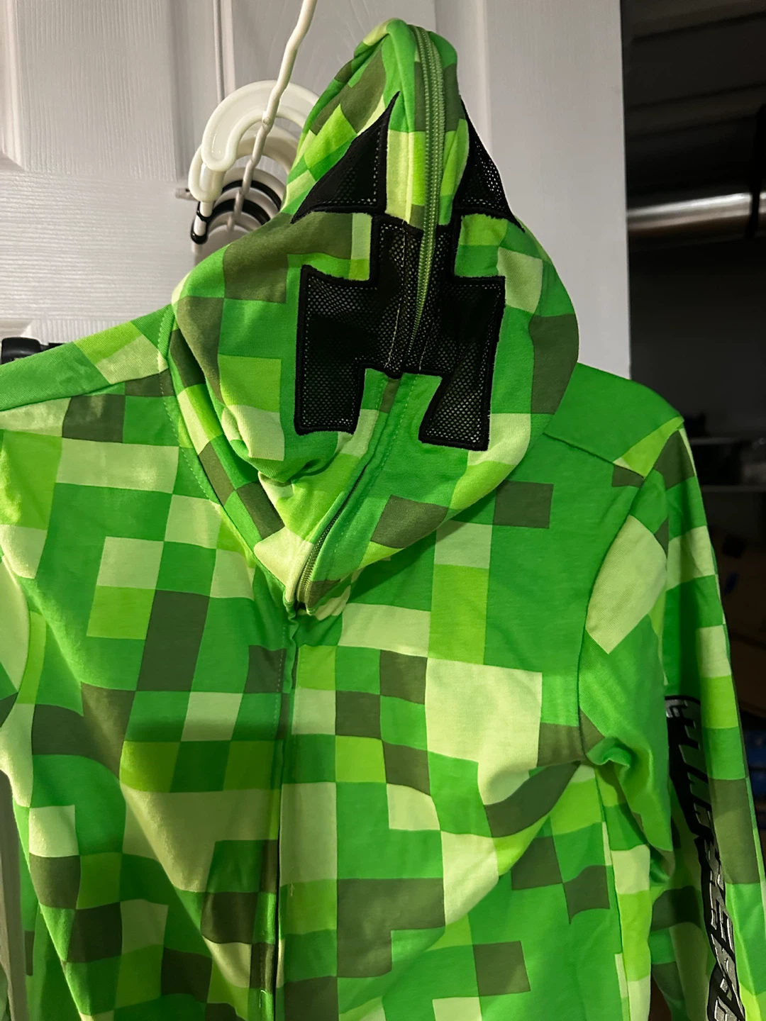 Minecraft Creeper Costume Hoodie - photo 3