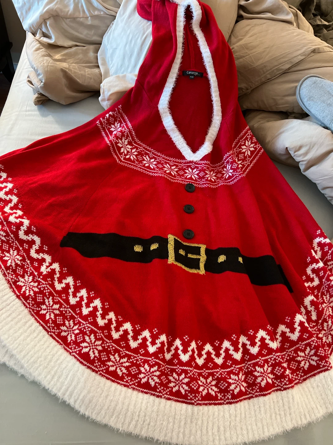 Christmas poncho