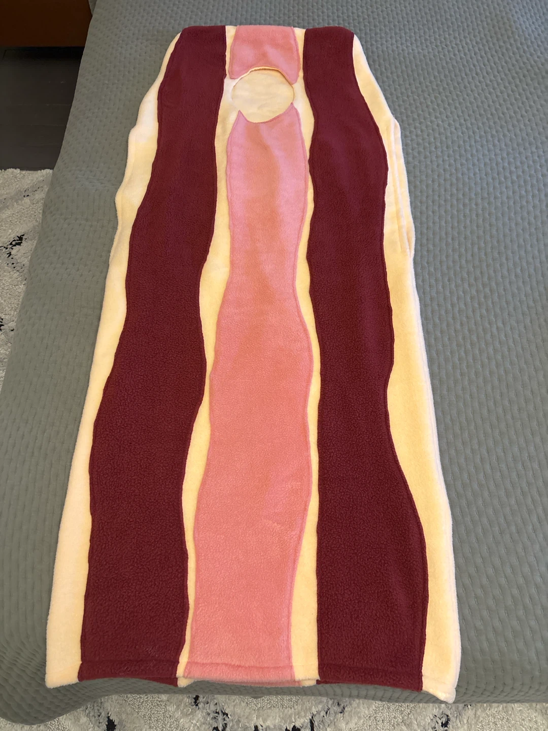 Bacon Shaped Fleece costume
