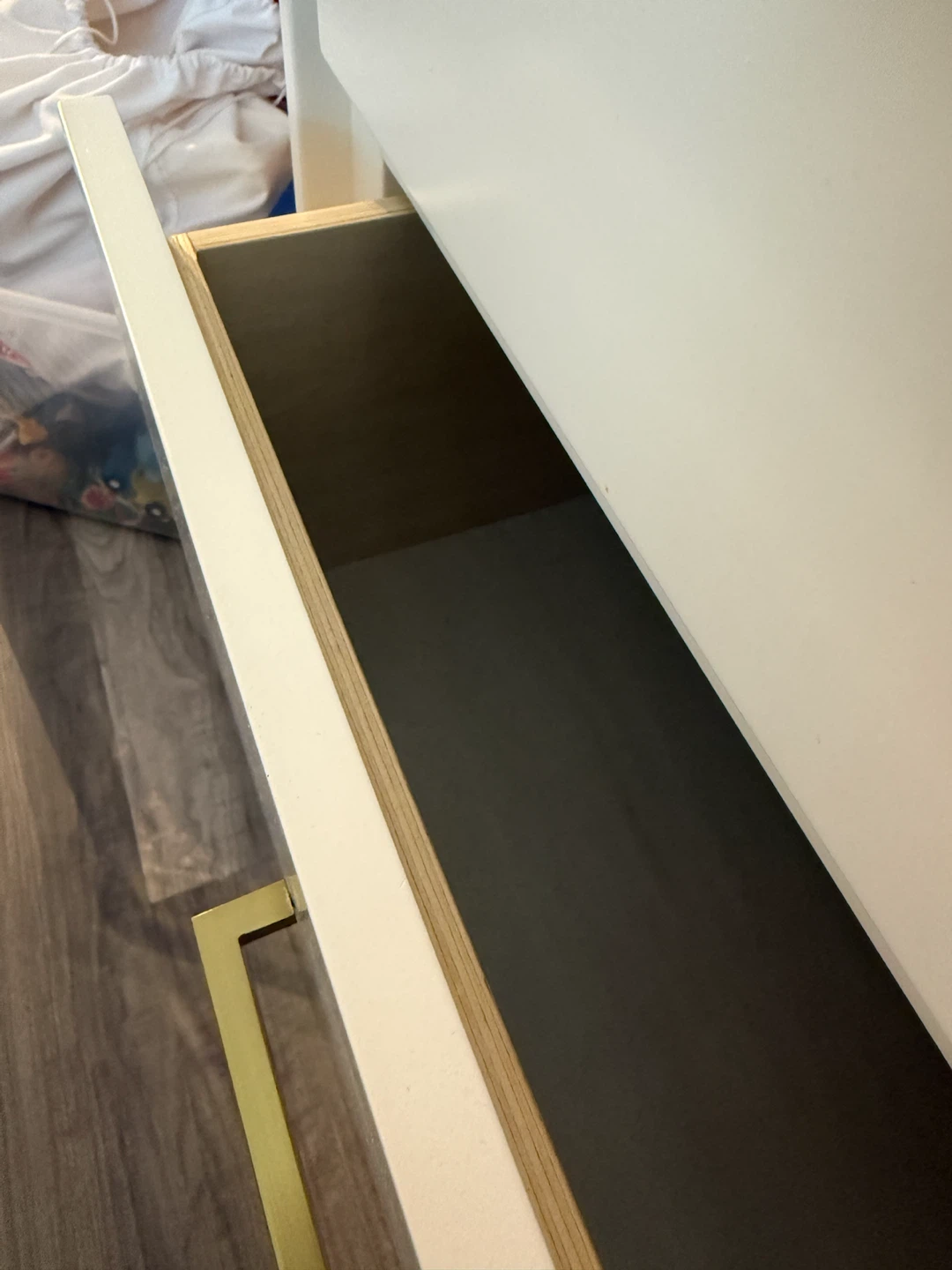 Cream 3-Drawer Dresser with Changing Top - photo 5