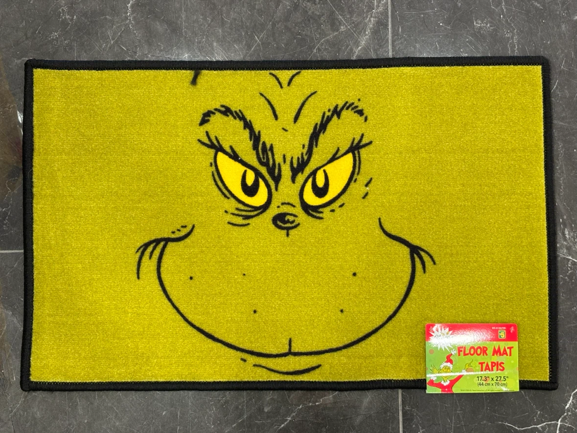NEW ! GRINCH INDOOR / OUTDOOR FLOOR MAT, NWT - photo 2
