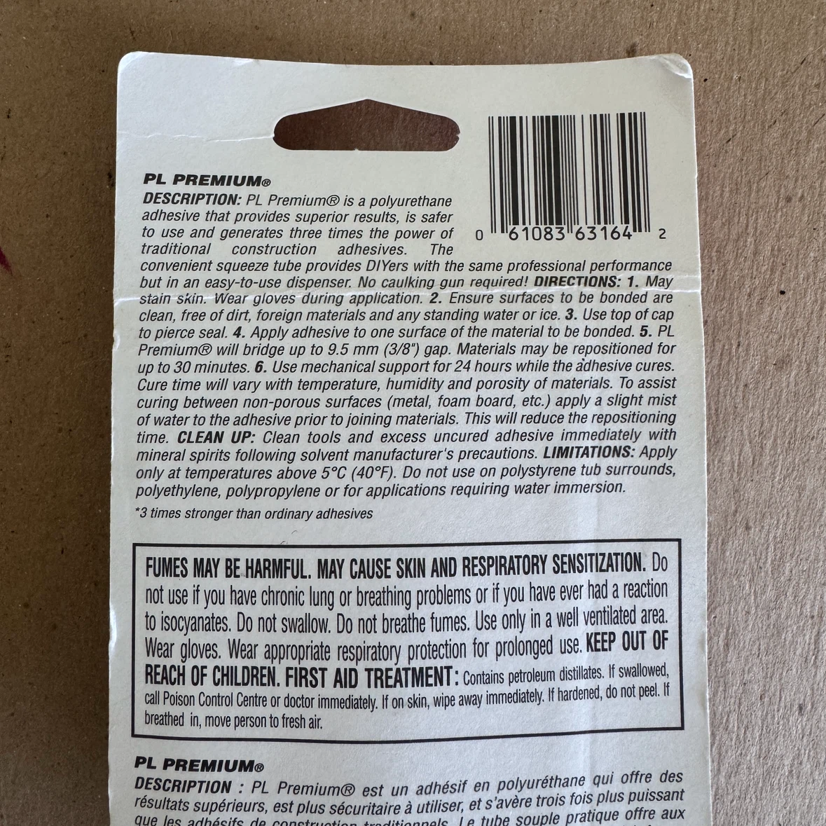 2 Tubes of LePage PL Premium Construction Adhesive 118 ml - photo 3