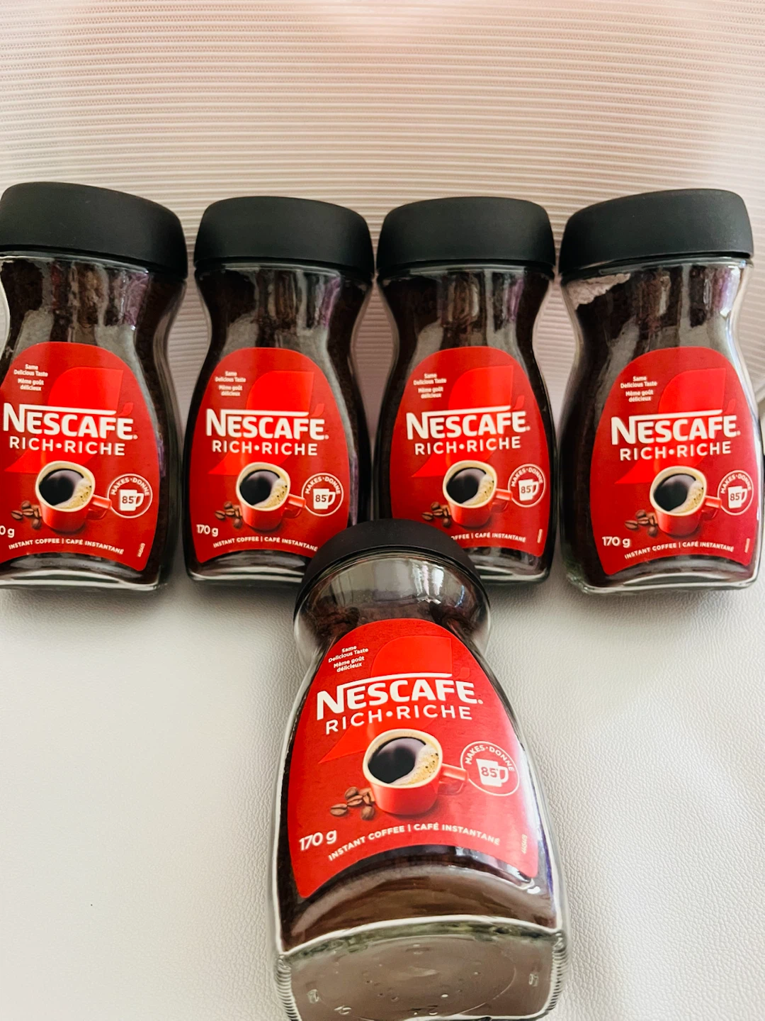 5 xJars of Nescafe Rich Instant Coffee