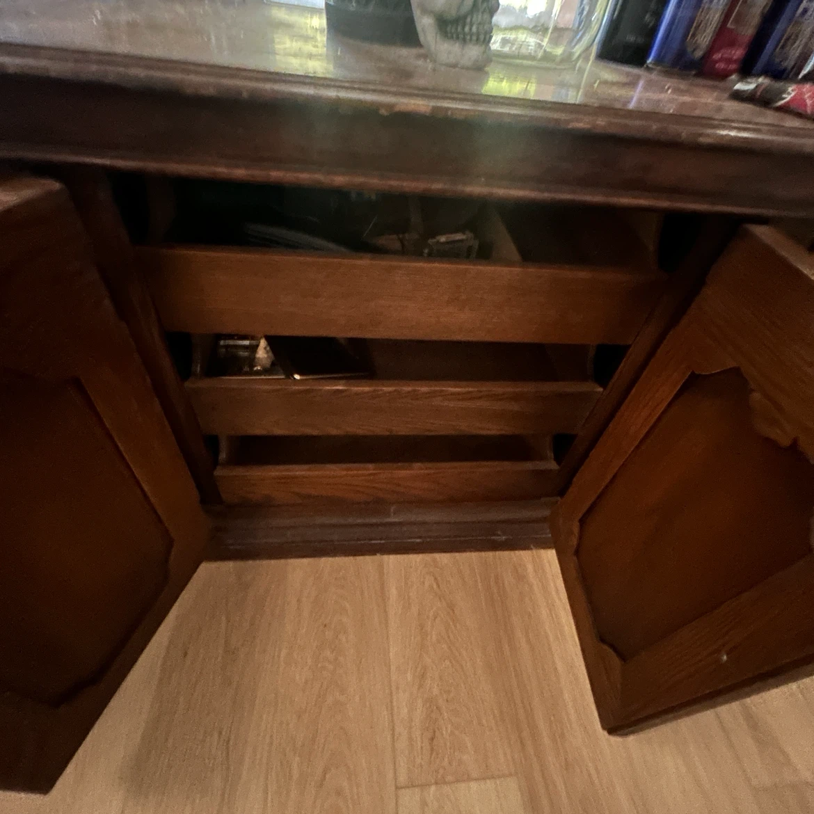 Vintage Wooden Credenza Sideboard - photo 3