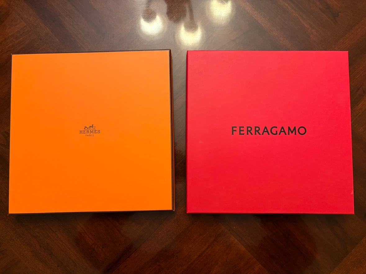 MOVING! Need quick pick up Hermes Ferragamo empty designer boxes