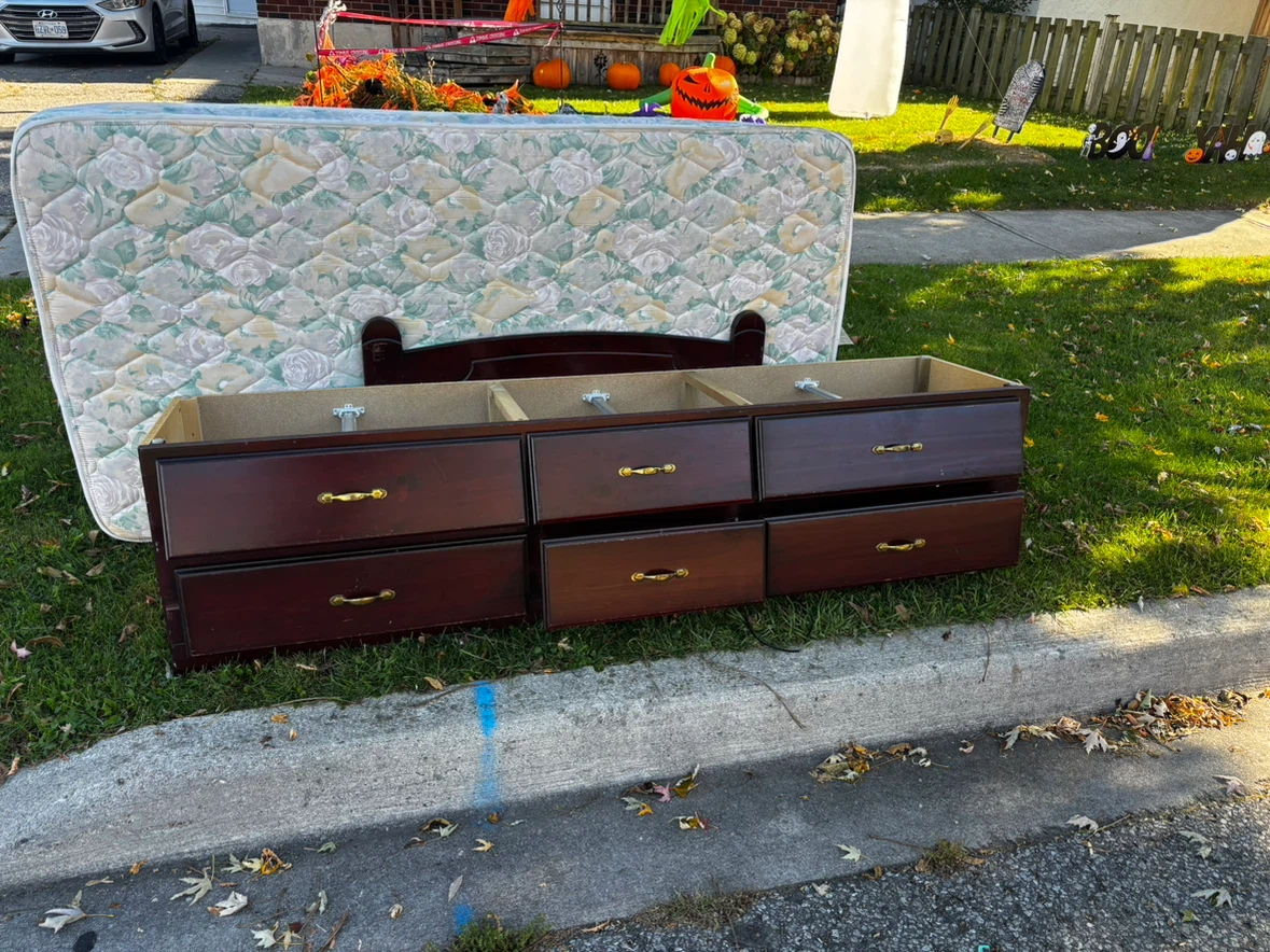 Headboard, Footboard, and Mattress Set