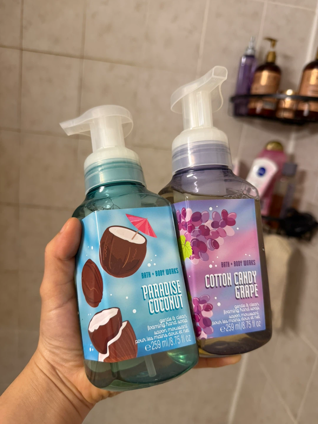 Both Bath & Body Works Foaming Hand Soaps