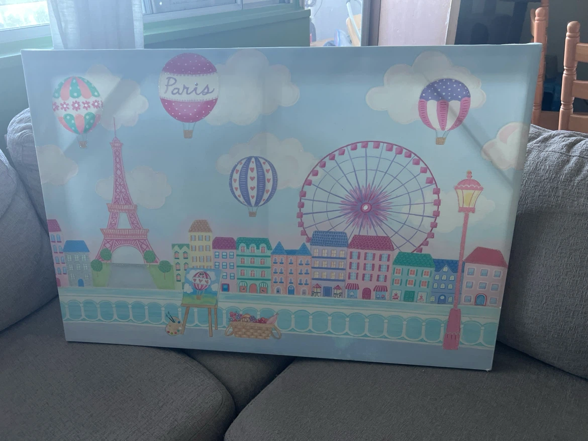 Paris Theme Canvas Wall Art