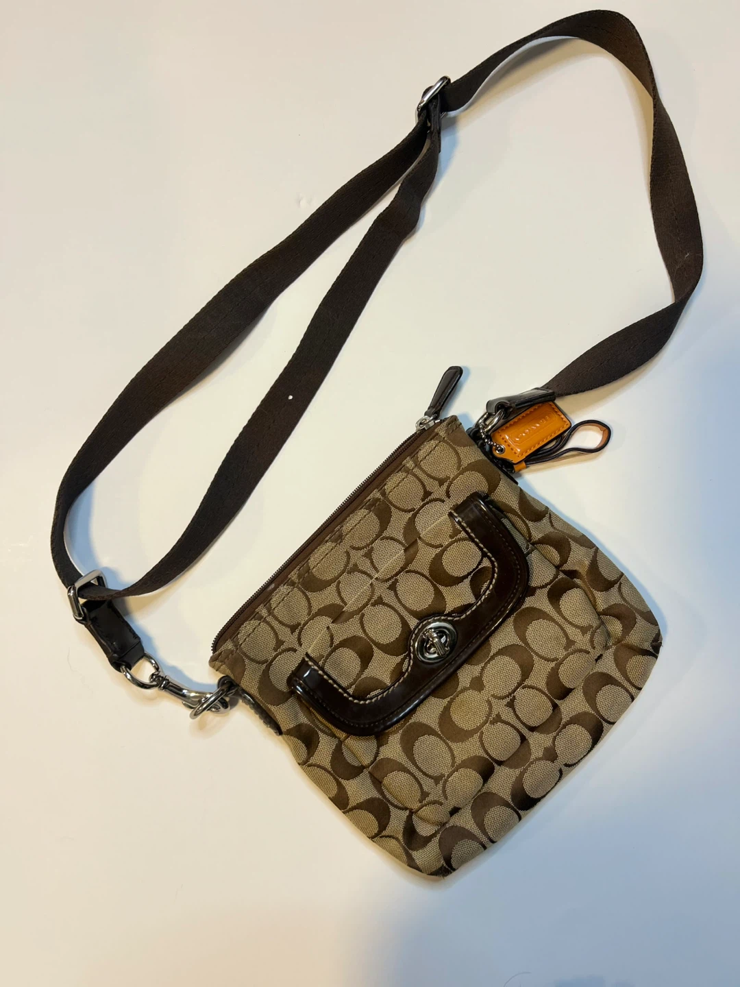 Coach Signature Jacquard turnlock Crossbody Bag - photo 2