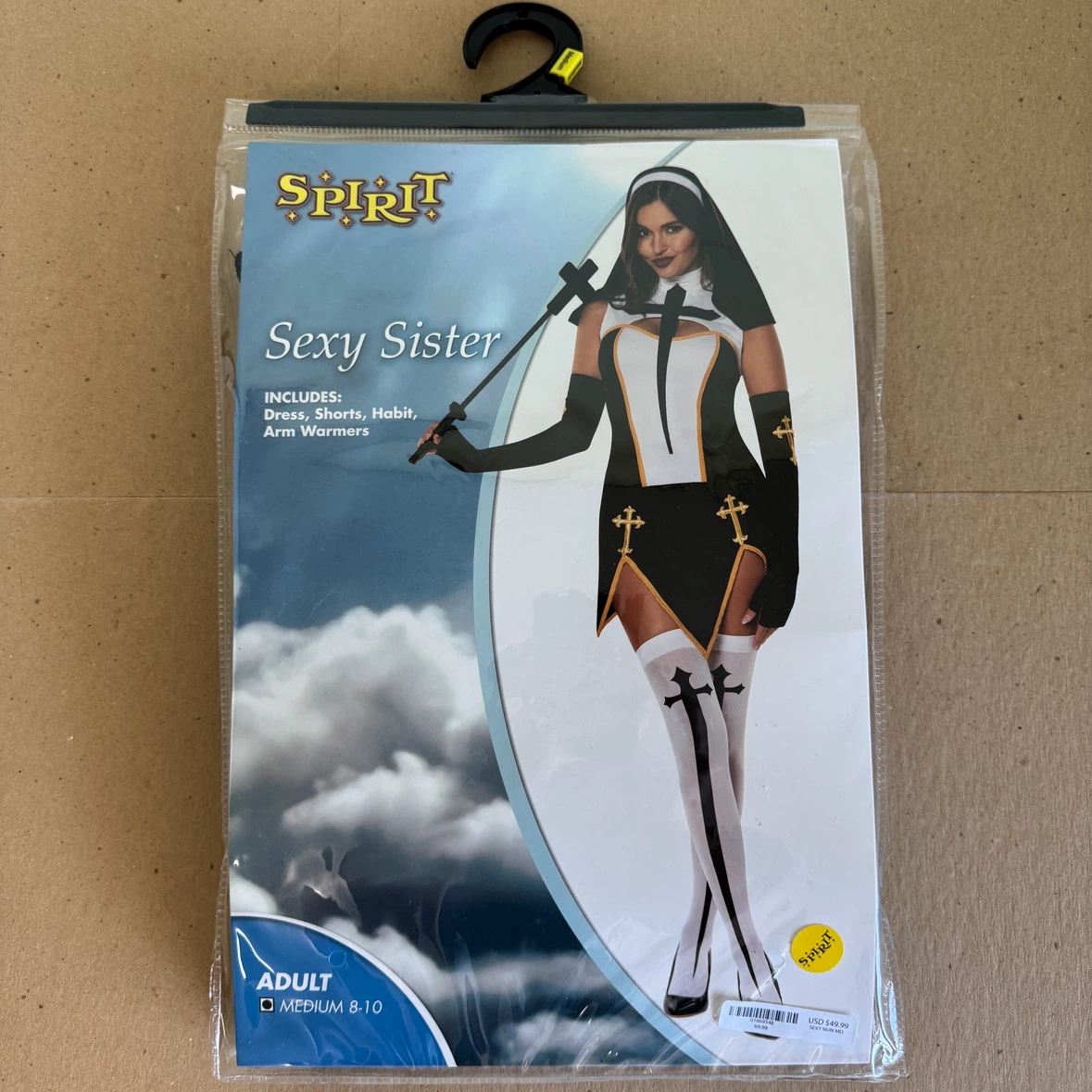 Spirit Halloween Nun Costume Adult Medium 8-10 NEW