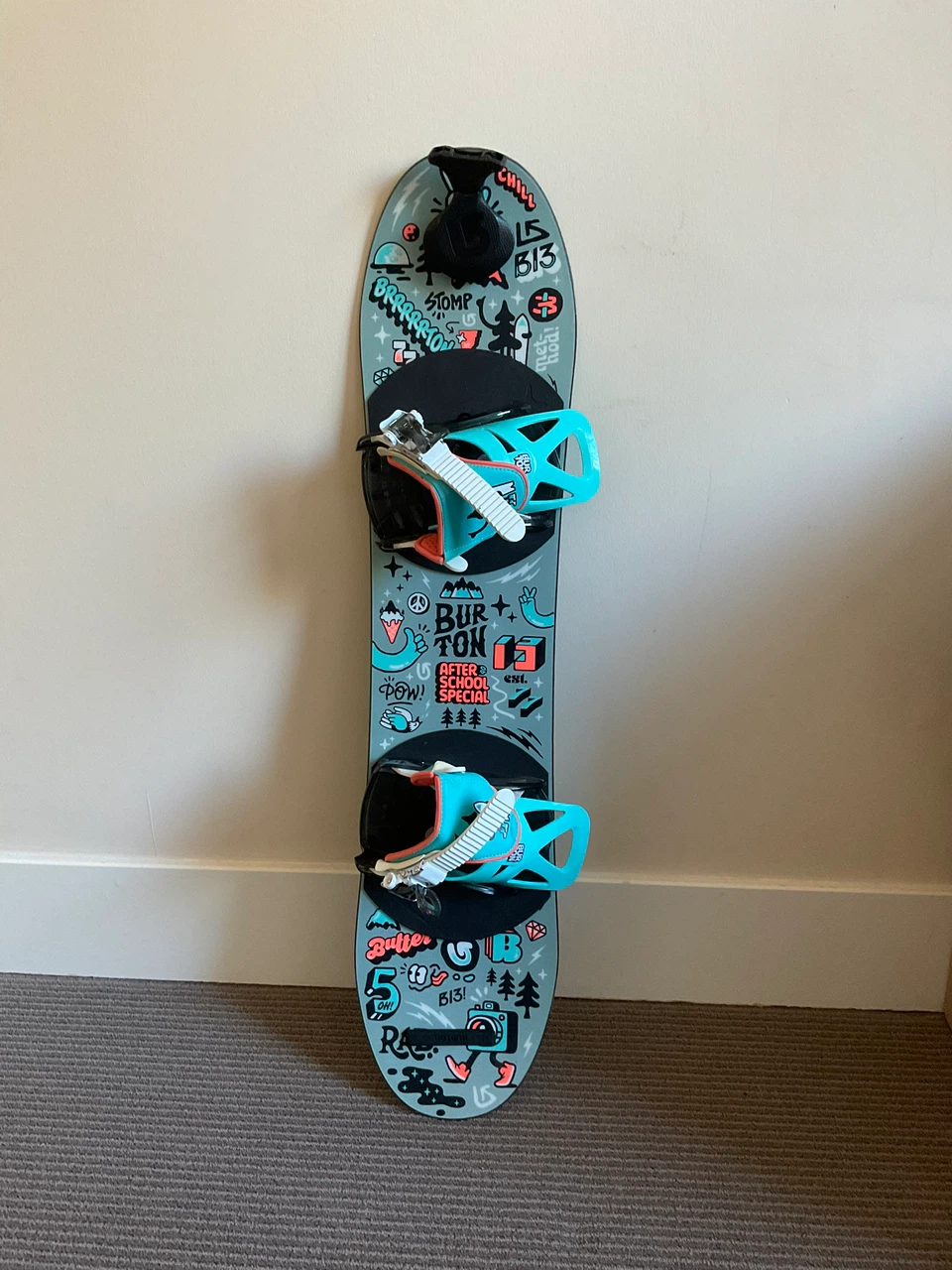 Kids Burton Snowboard (90cm After School Special) + Size 9 Boots - photo 2