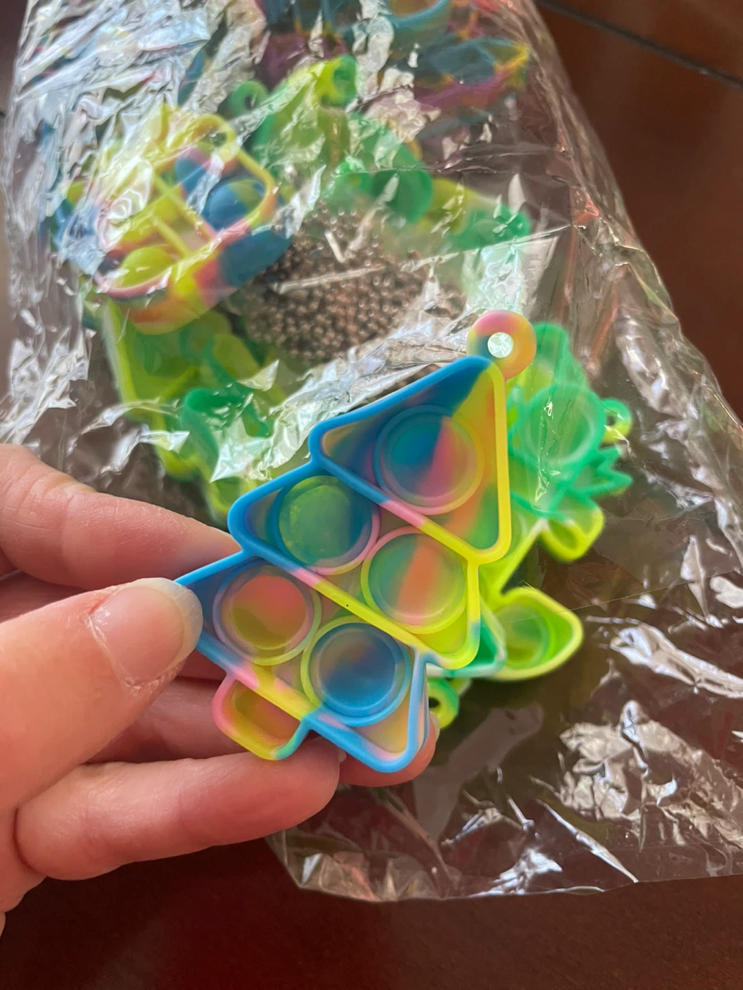 NEW! 32-Piece Christmas Mini Pop-It Fidget Toy Set - photo 3