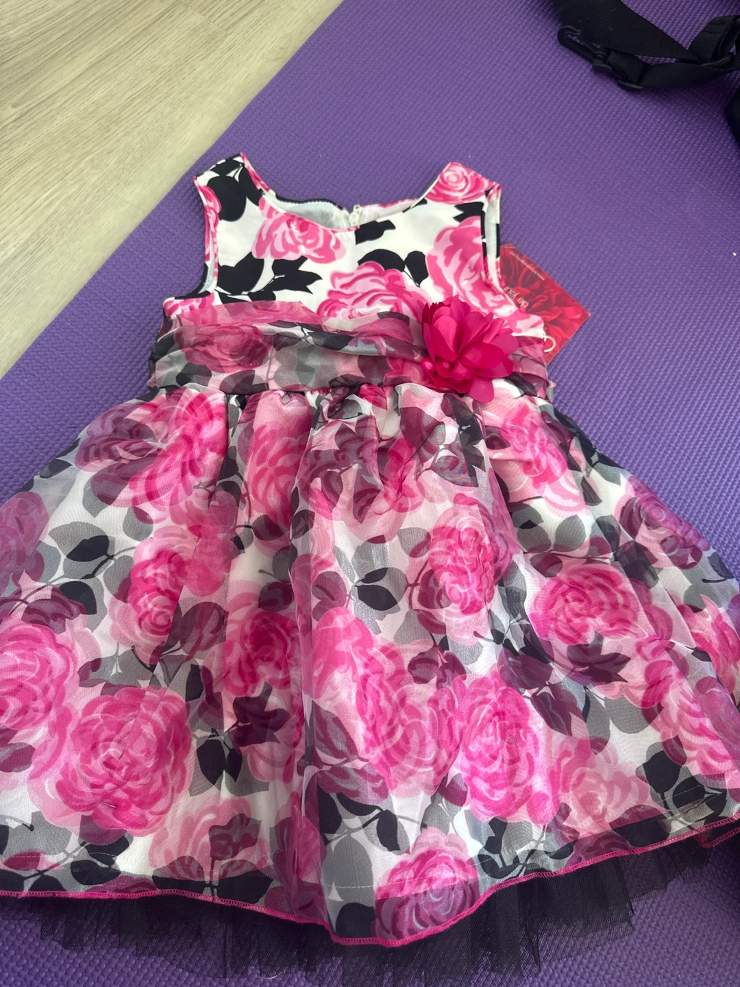 Bonnie Jean Floral Rose Dress