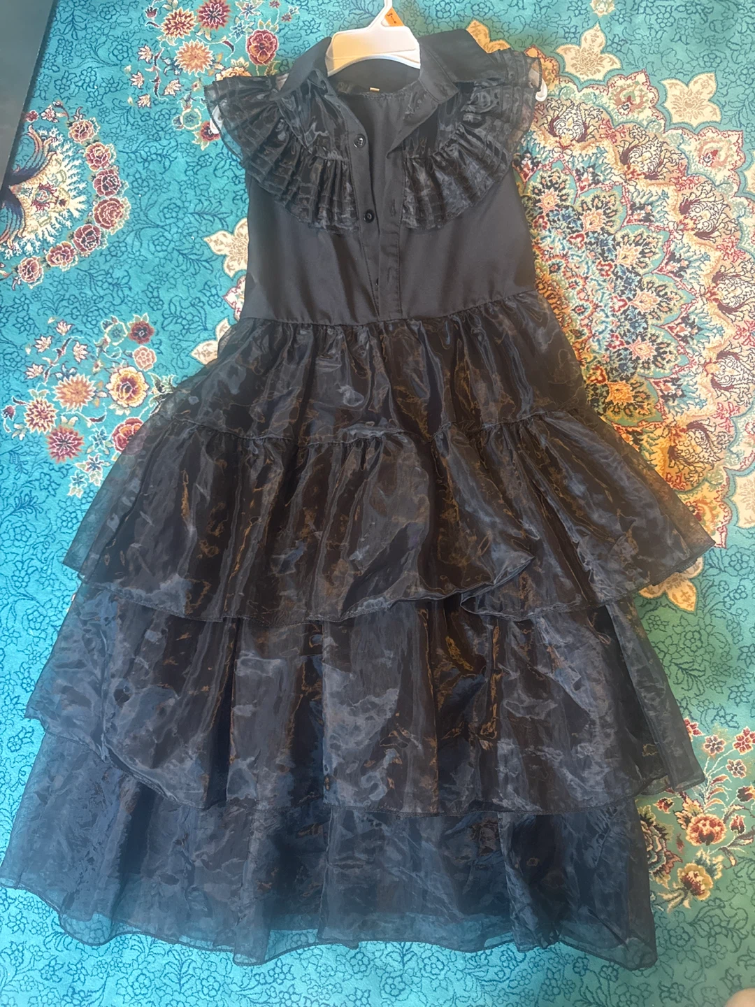 Black Tiered Ruffle Dress