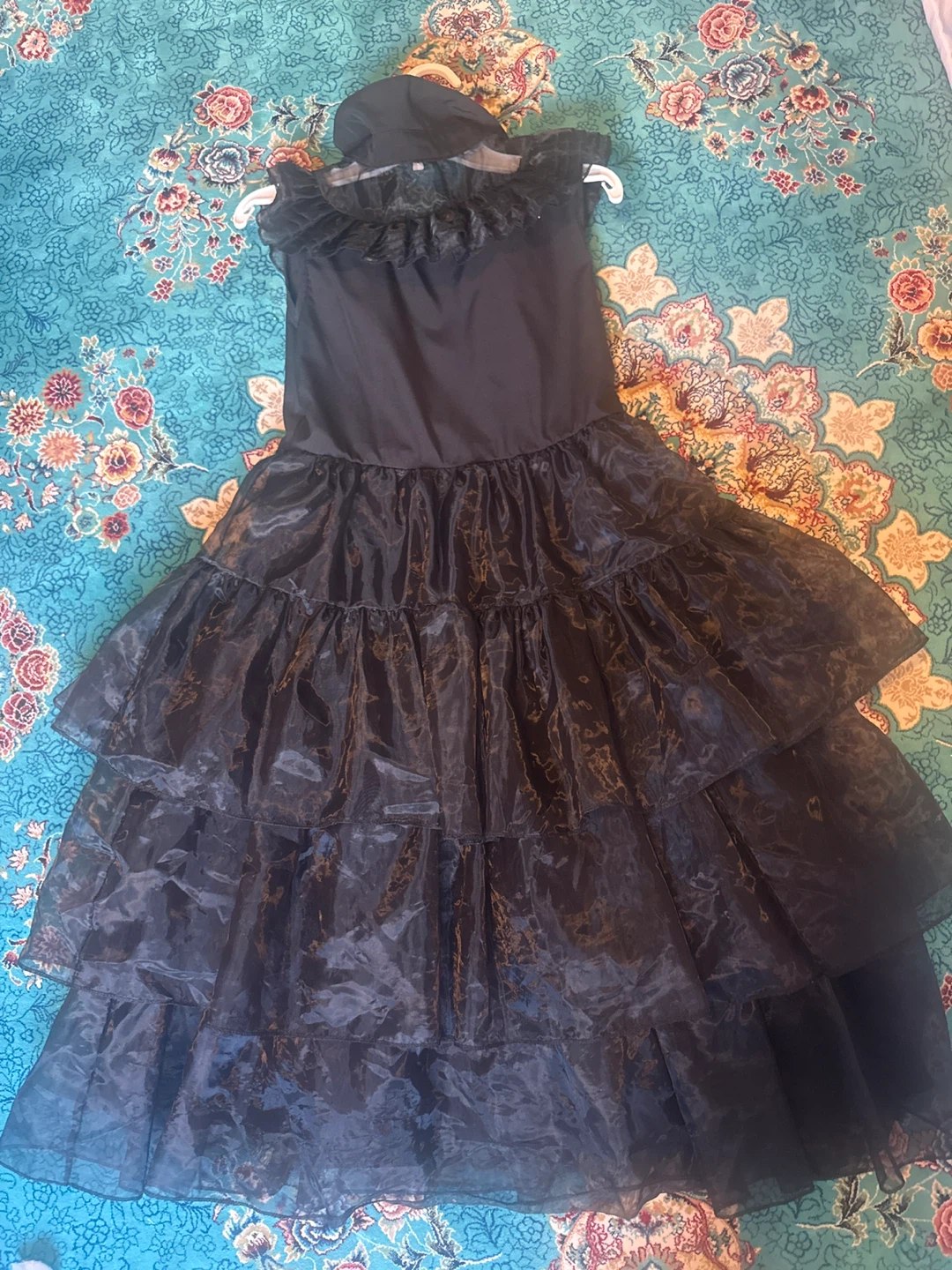 Black Tiered Ruffle Dress - photo 2