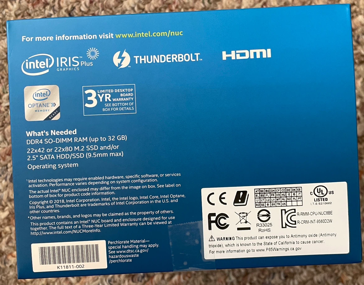 Intel NUC8i3BEH Mini PC Kit - photo 3