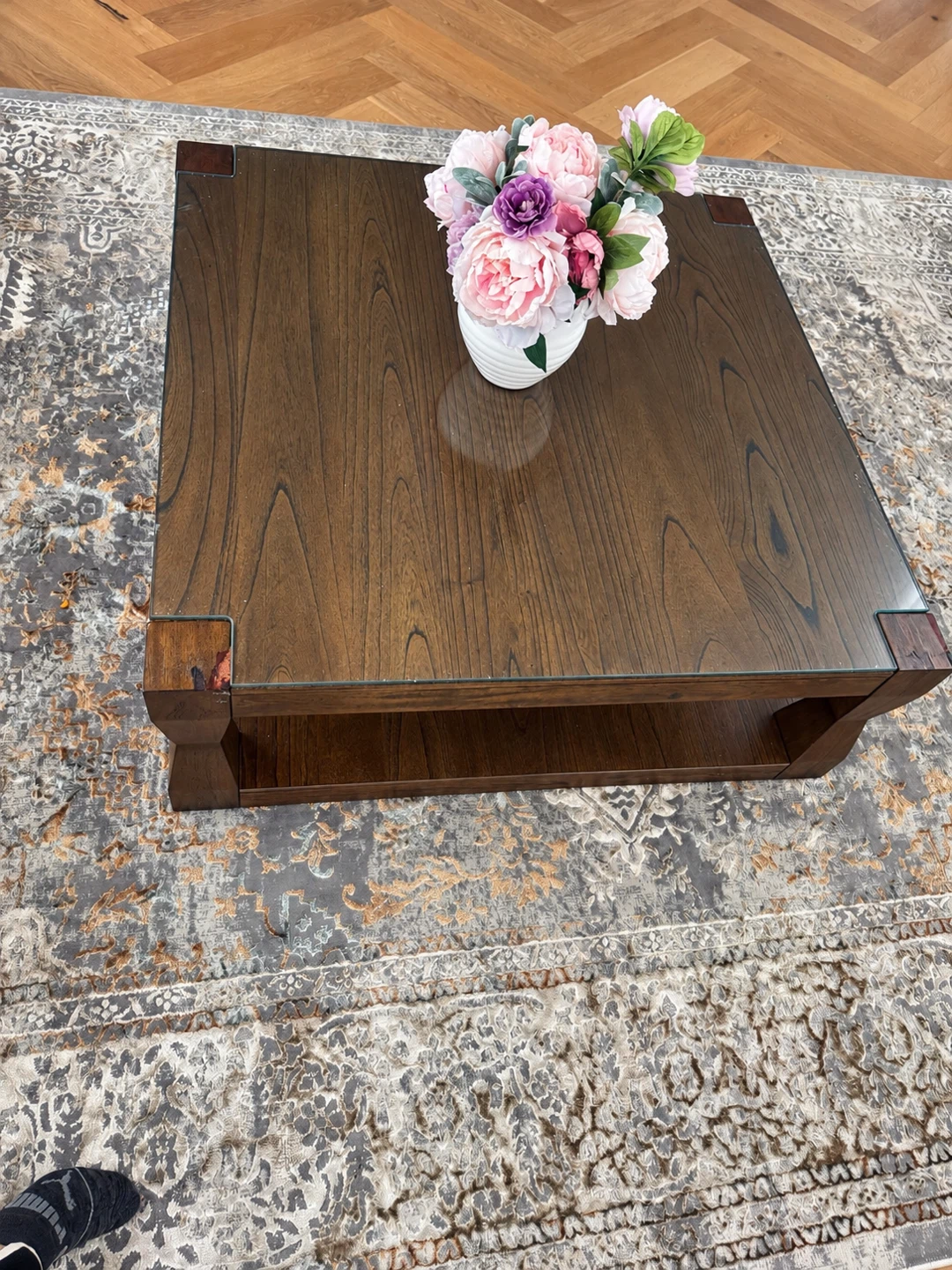 Wooden Coffee table Plus custom glass - photo 2