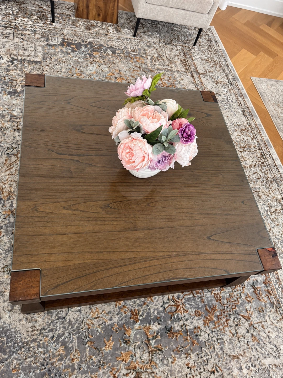 Wooden Coffee table Plus custom glass - photo 4