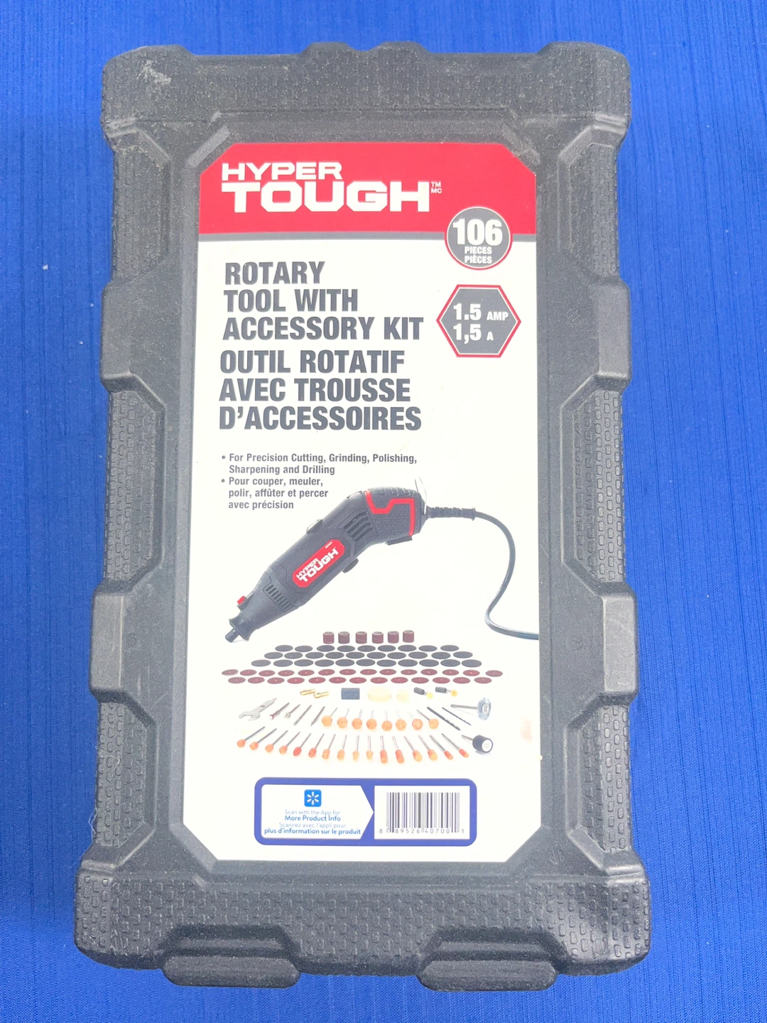 BRAND NEW Hyper Tough 1.5-Amp Rotary Tool Kit (106 Pcs)
