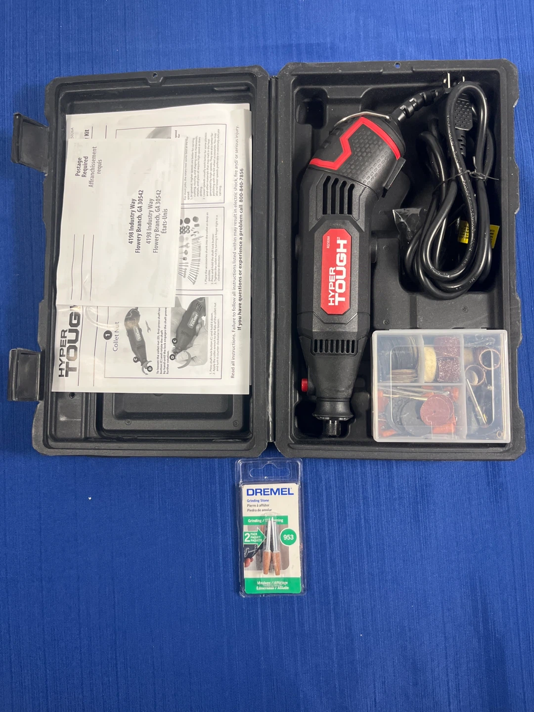 BRAND NEW Hyper Tough 1.5-Amp Rotary Tool Kit (106 Pcs) - photo 2