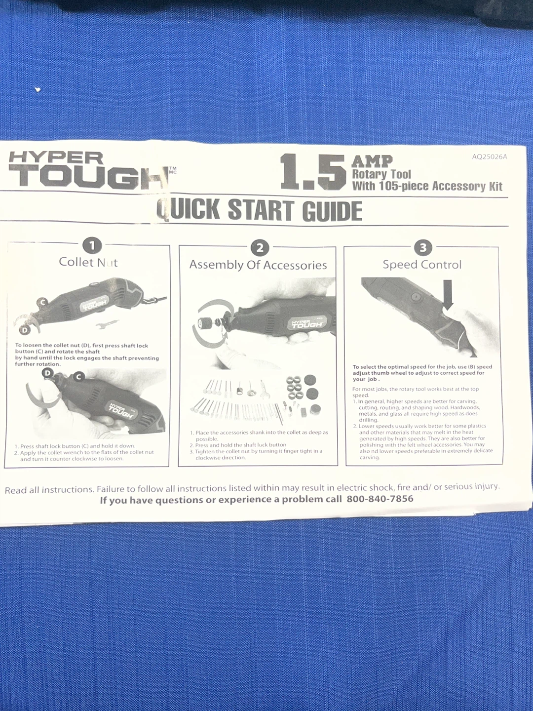 BRAND NEW Hyper Tough 1.5-Amp Rotary Tool Kit (106 Pcs) - photo 4