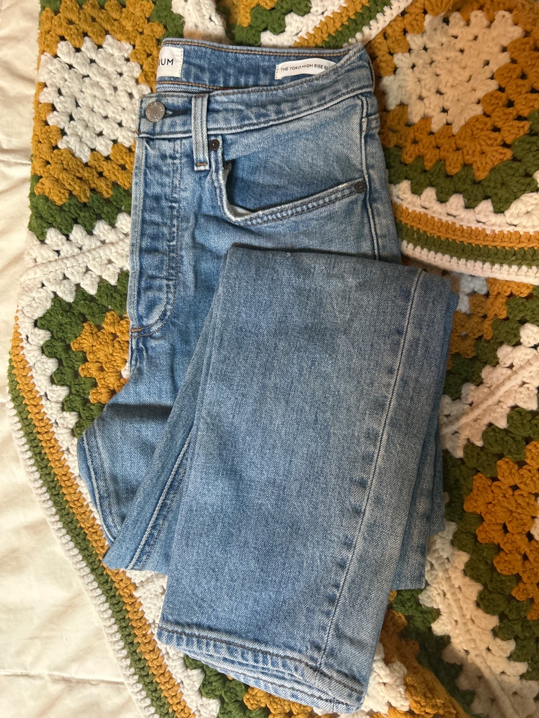 Denim Forum The Yoko High Rise Slim Jeans sz 27
