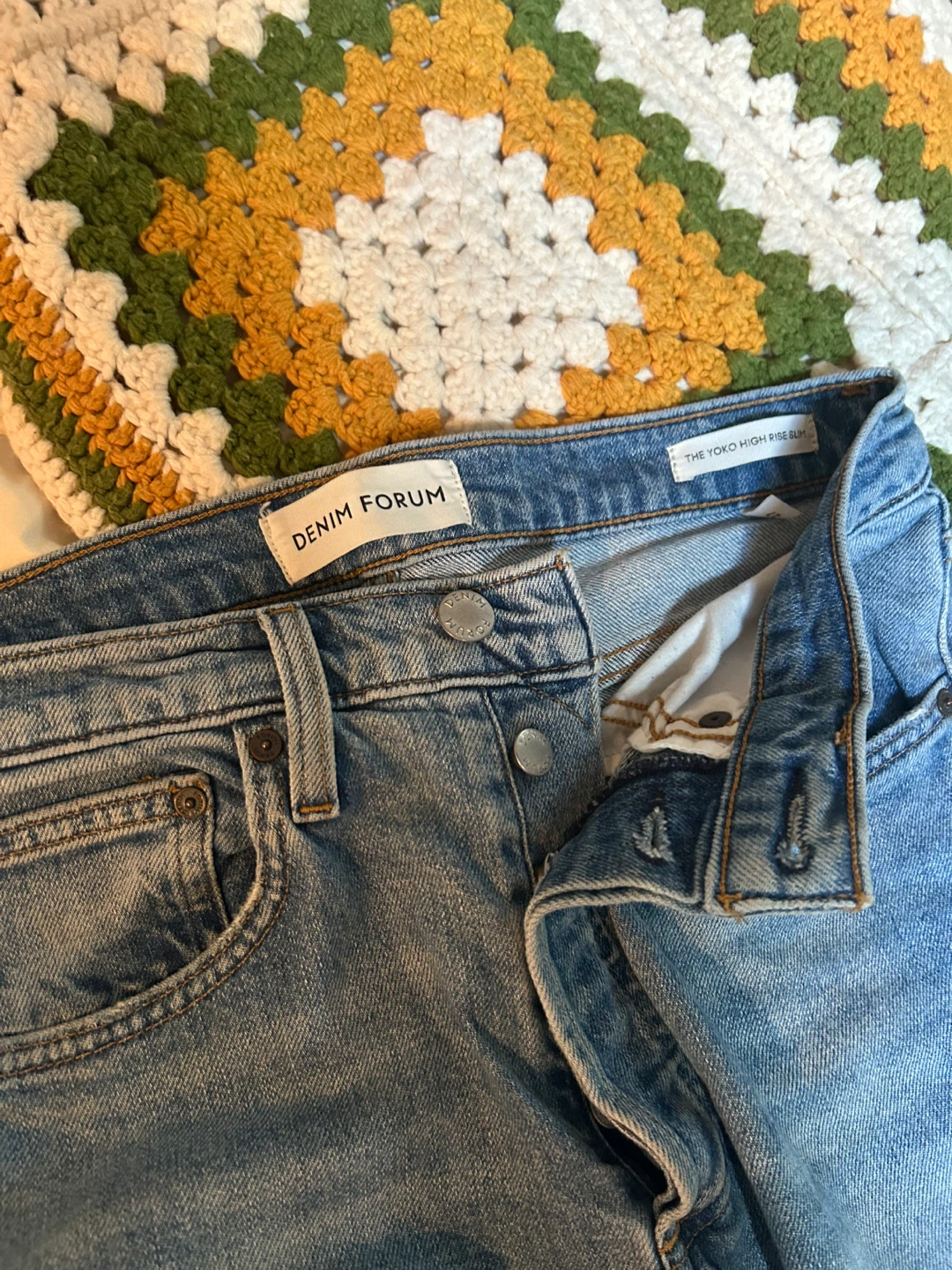 Denim Forum The Yoko High Rise Slim Jeans sz 27 - photo 3
