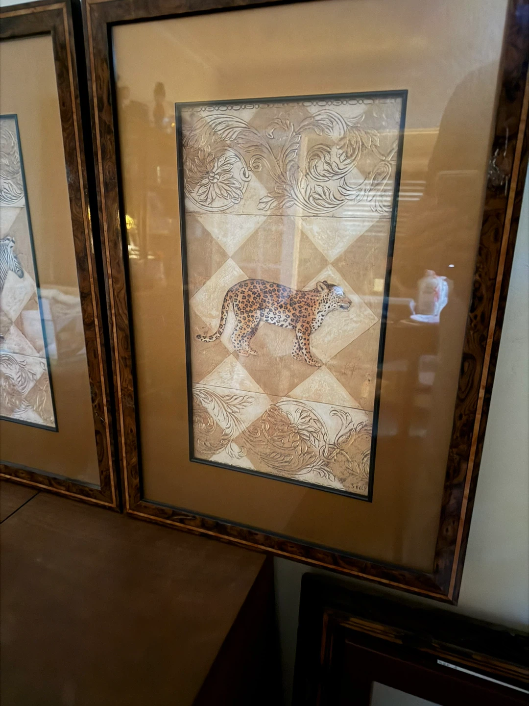Set of 4 Framed Animal Art Prints - photo 4