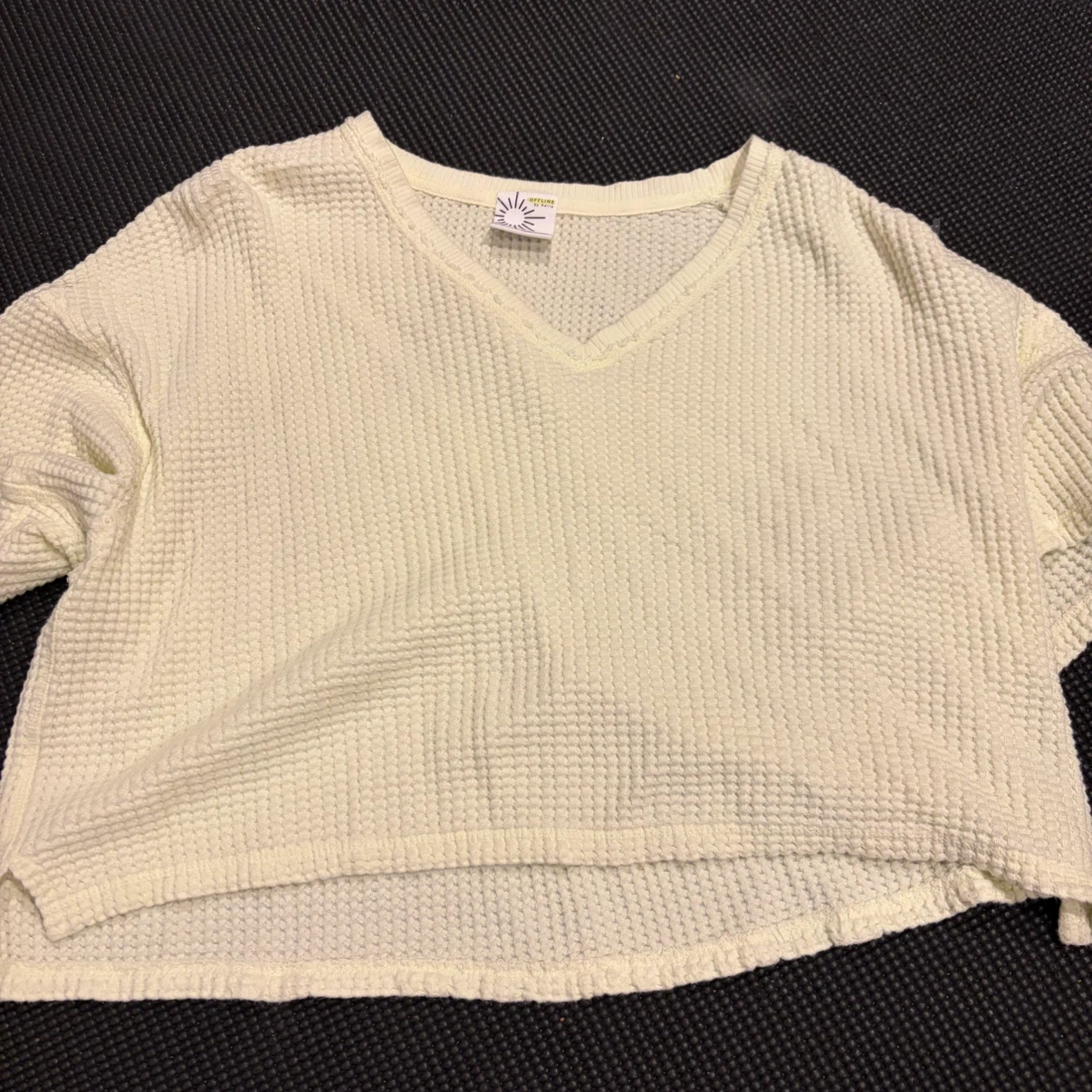 OFFLINE by Aerie Waffle Knit V-Neck Top
