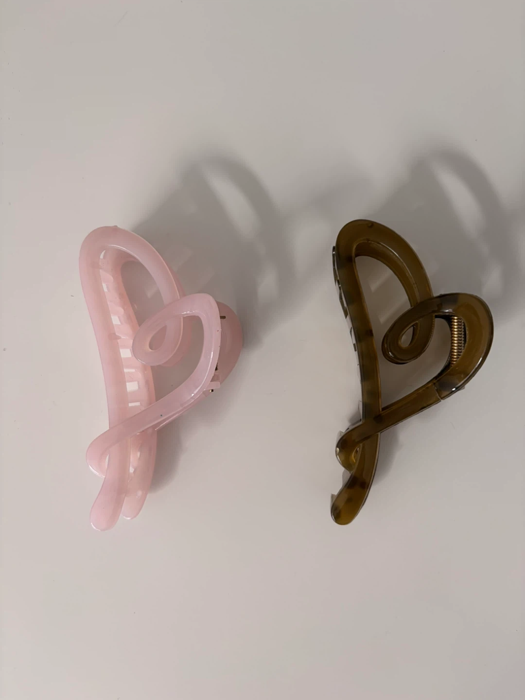 Heart Shaped Hair Claw Clips Set