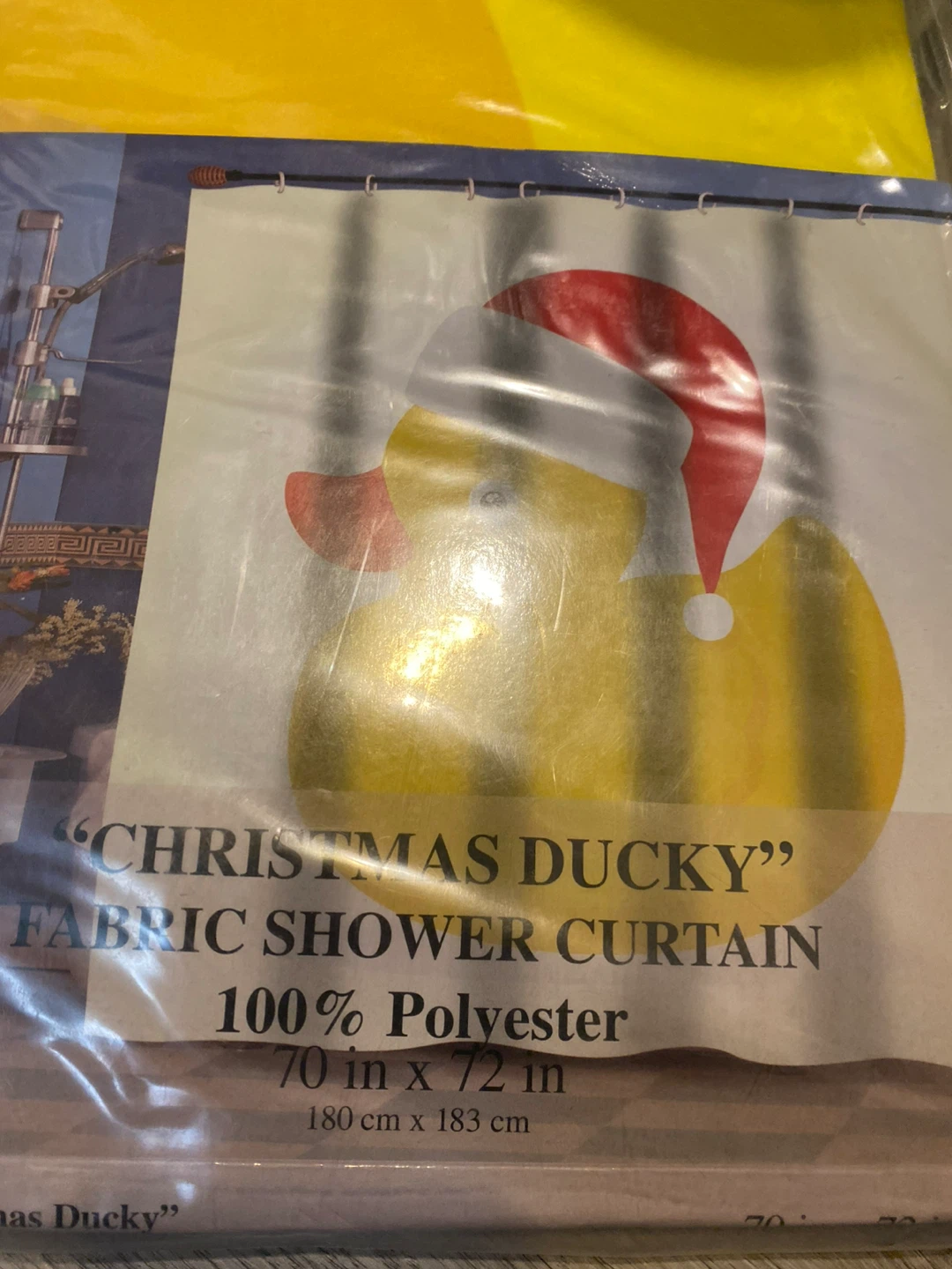 Christmas Ducky Fabric Shower Curtain - photo 2