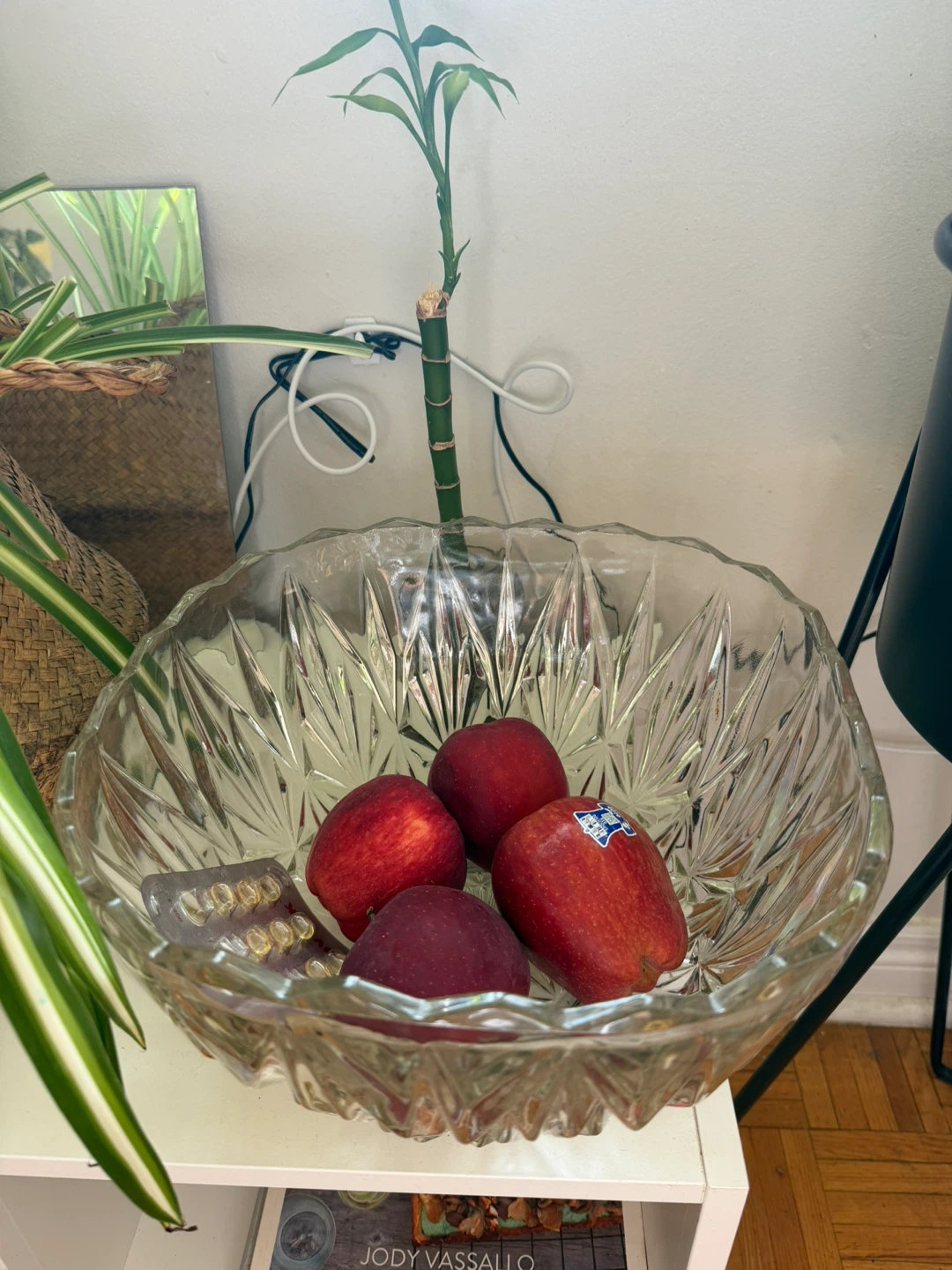 Big Vintage Cut Glass Fruit Bowl - photo 2