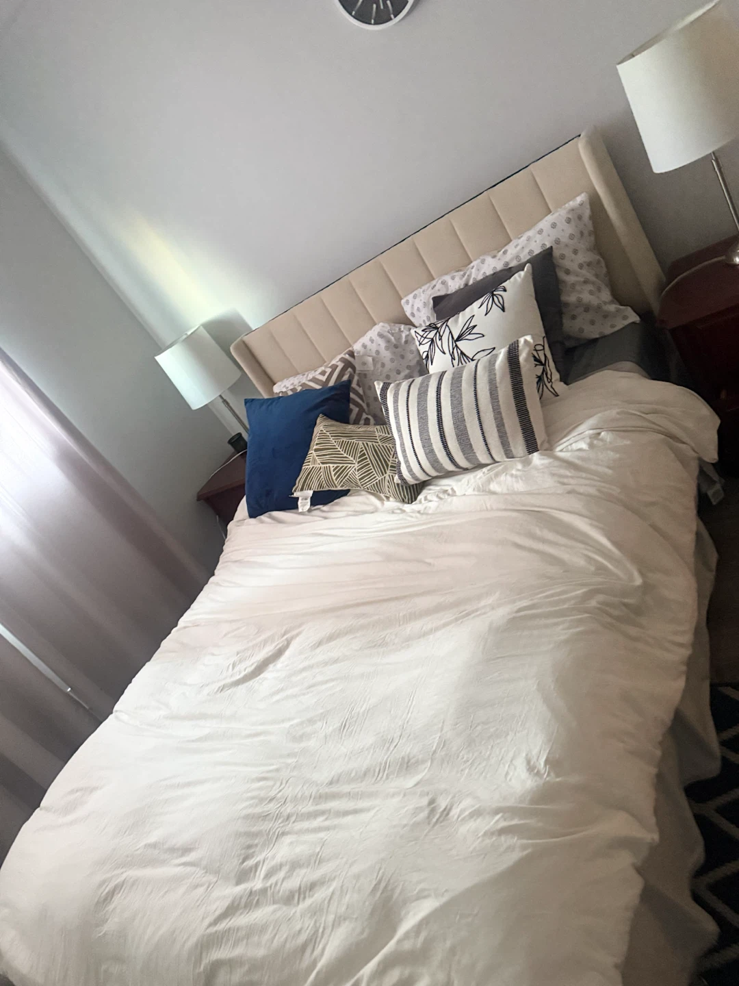 Queen bed and mattress