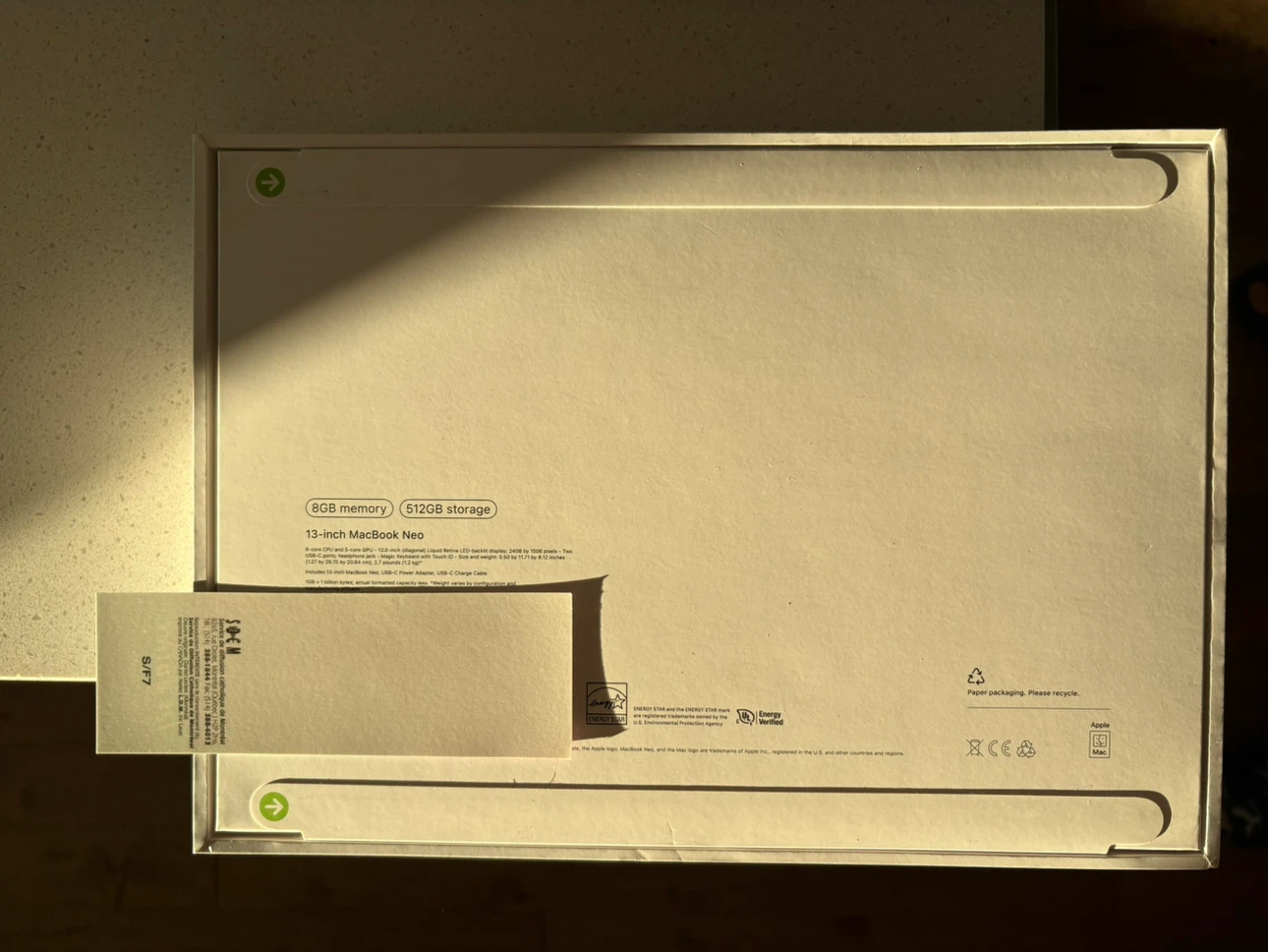 New Macbook Neo Silver 512 GB neuf - photo 3