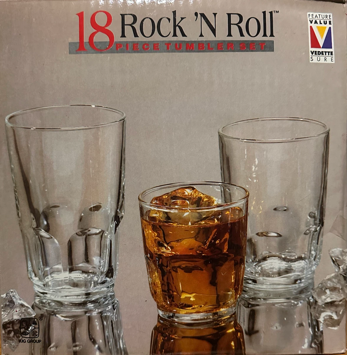 KIG Group Rock 'N Roll 18-Piece Tumbler Set