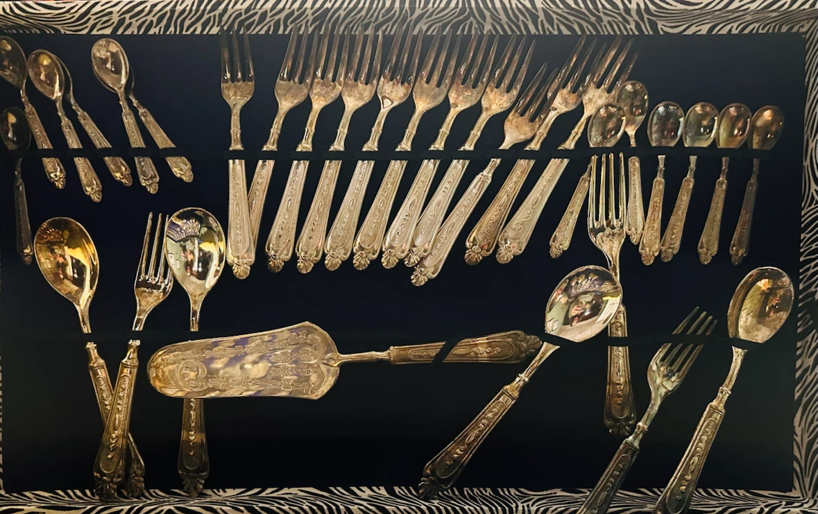 Vintage Silver-Plated Flatware Set in Case
