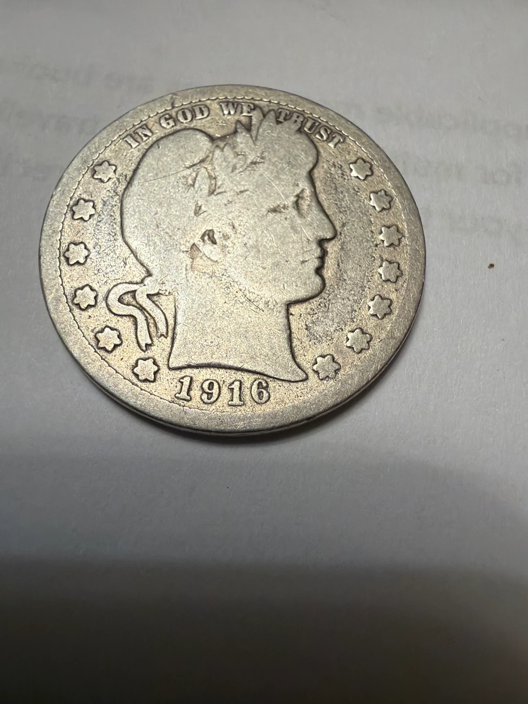 1916 Barber Quarter