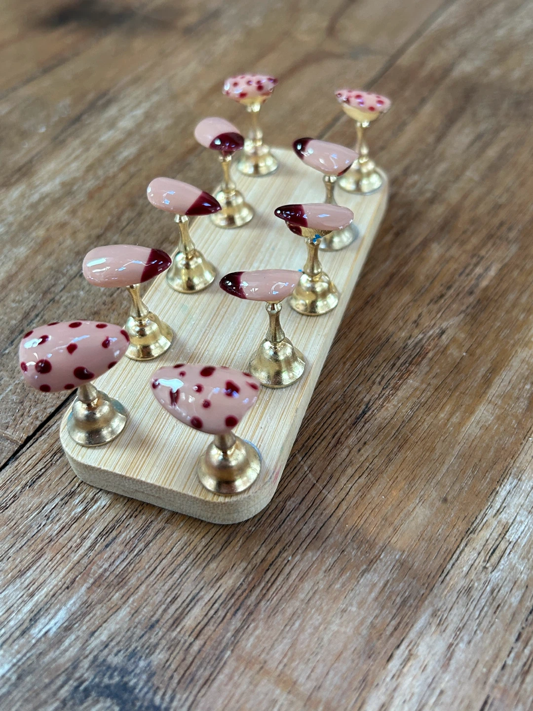 Custom Handmade Hand-Painted Press-On Nails Set