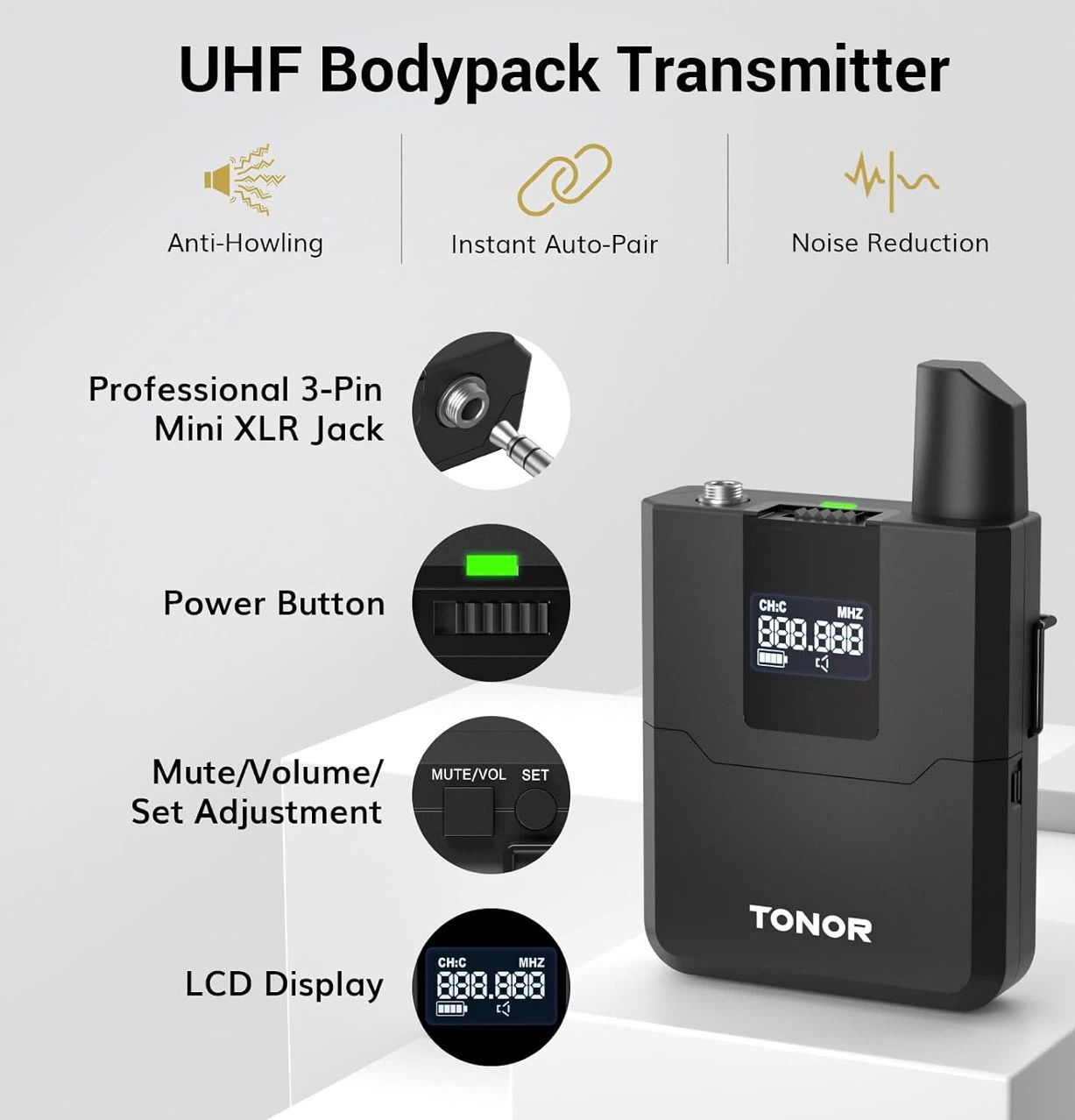 TONOR Wireless Microphones System - photo 5