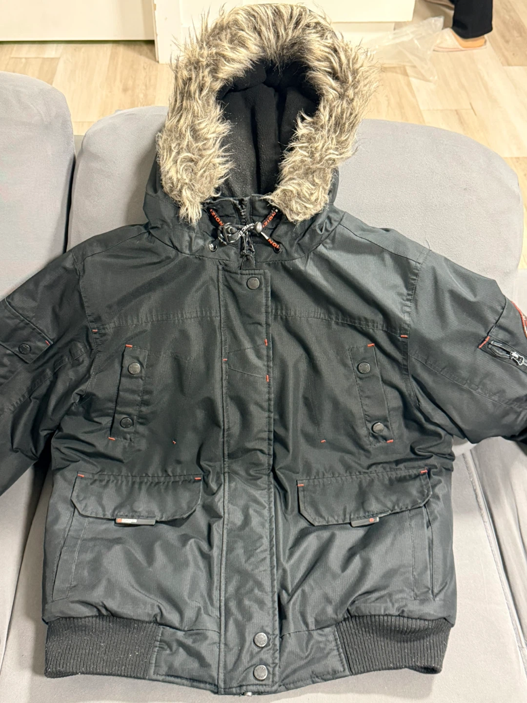 Noize Black Winter Bomber Jacket - photo 3