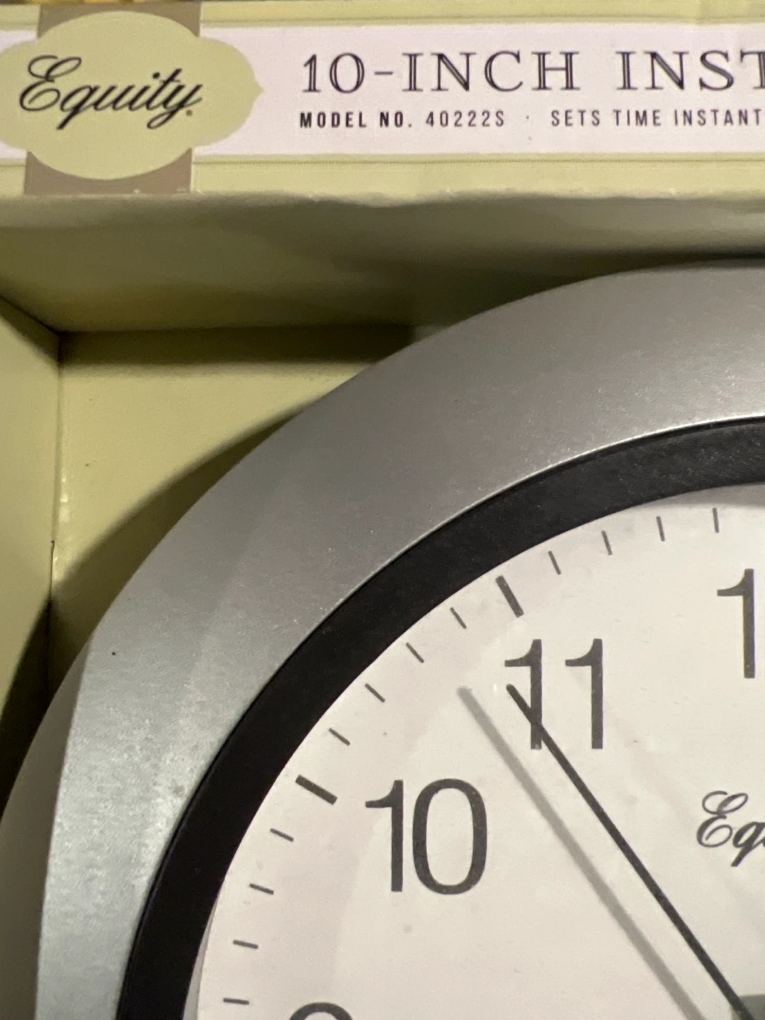 Equity 10-Inch Insta-Set Wall Clock - photo 2