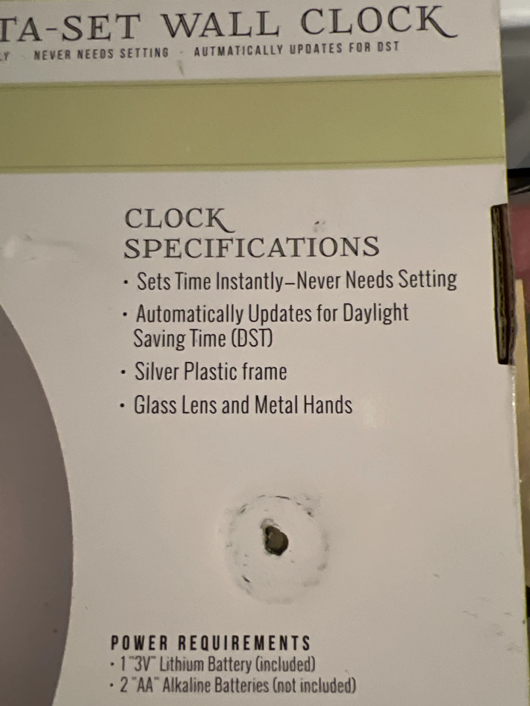 Equity 10-Inch Insta-Set Wall Clock - photo 4
