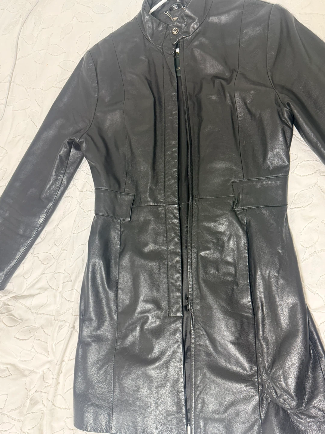 Danier Black Leather Coat