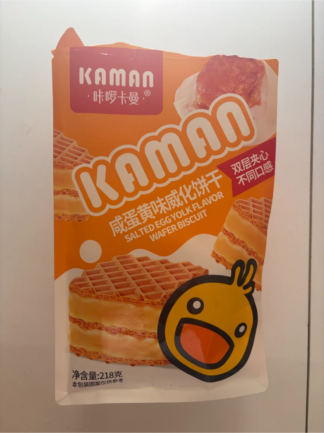 Kaman Salted Egg Yolk Wafer Biscuits
