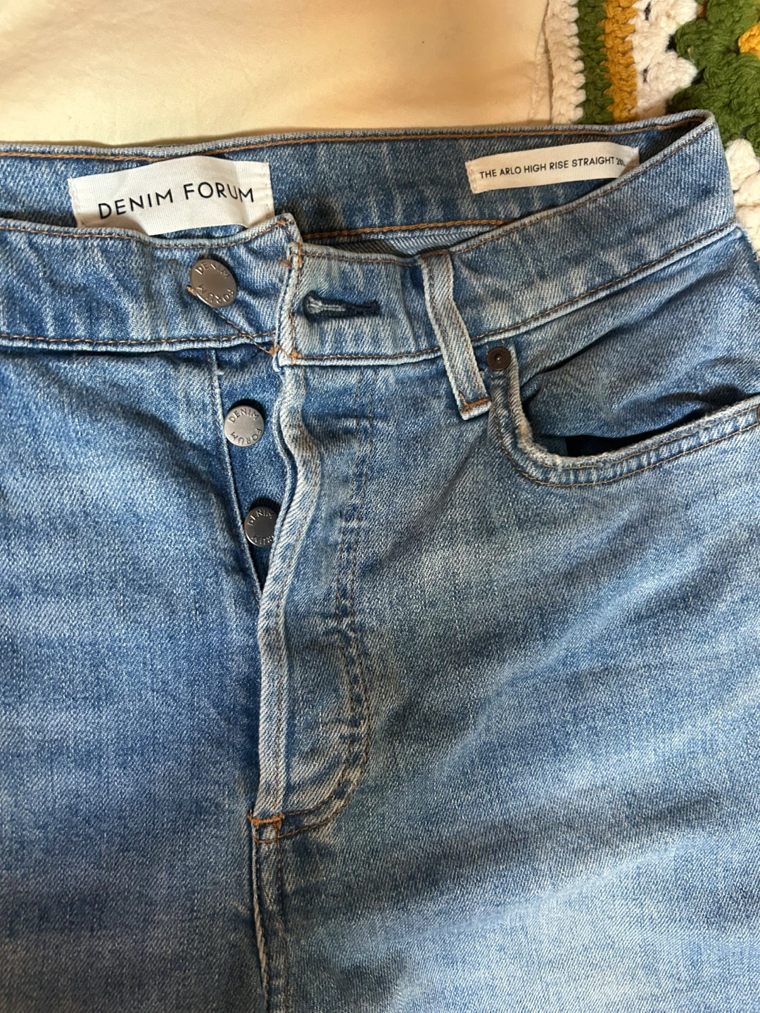 Denim Forum The Arlo High Rise Straight Jeans - photo 2
