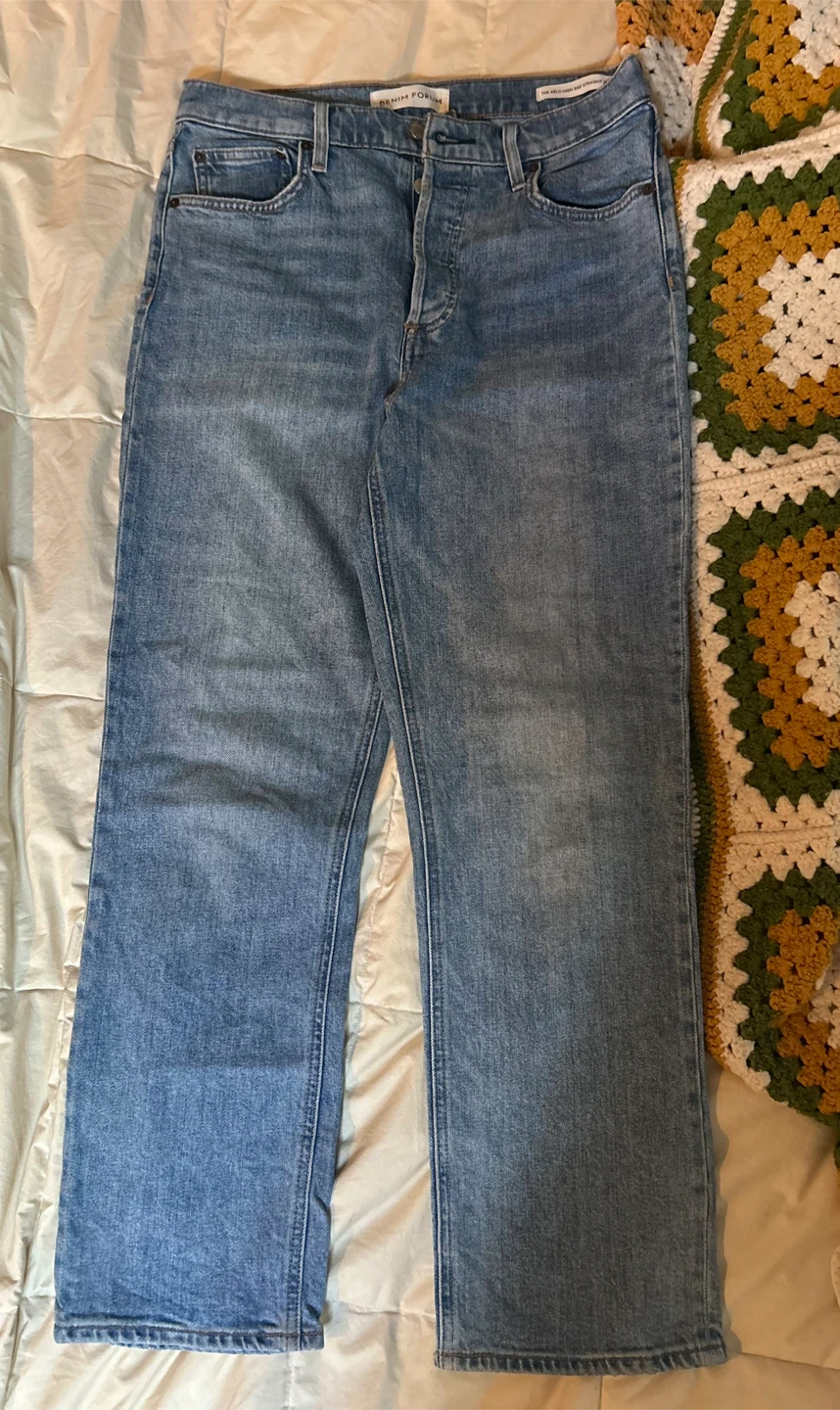 Denim Forum The Arlo High Rise Straight Jeans - photo 3