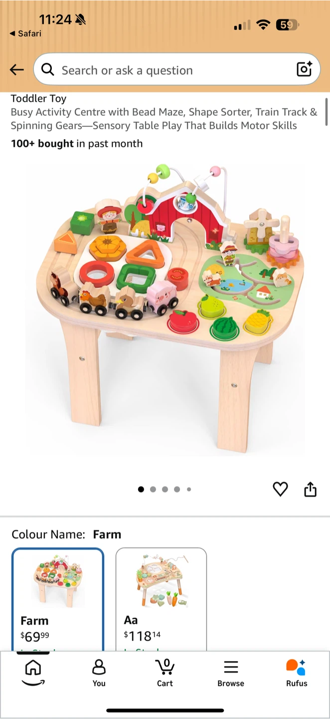 Toddler Wooden Farm Activity Centre