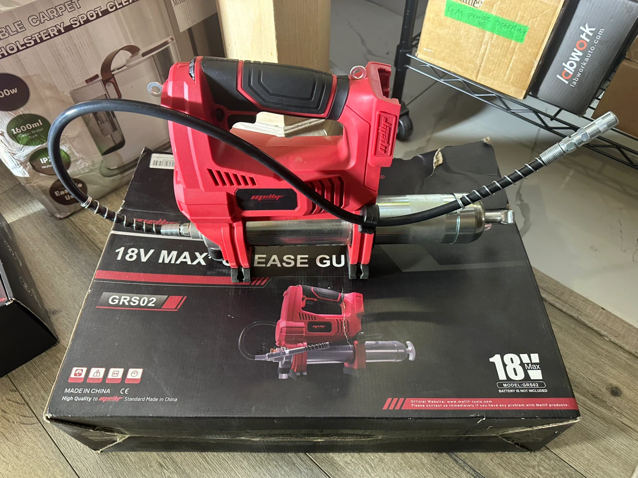 Mellif Power Grease Gun Works with Milwaukee 18V Battery - photo 4